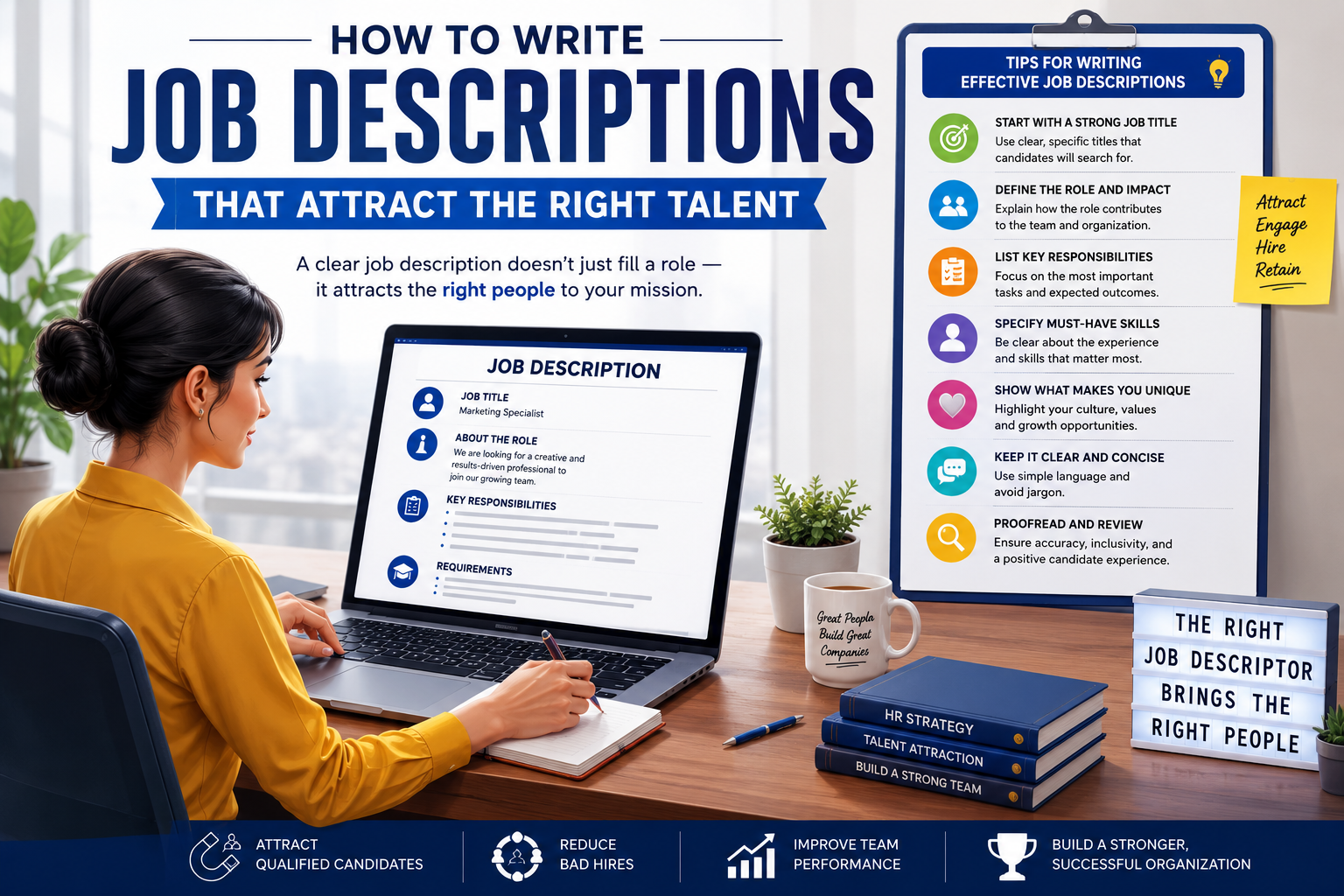 Writing effective job descriptions that attract the right talent