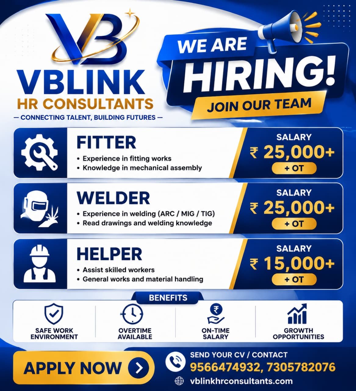 VBlink HR Consultants Job Advertisement 2